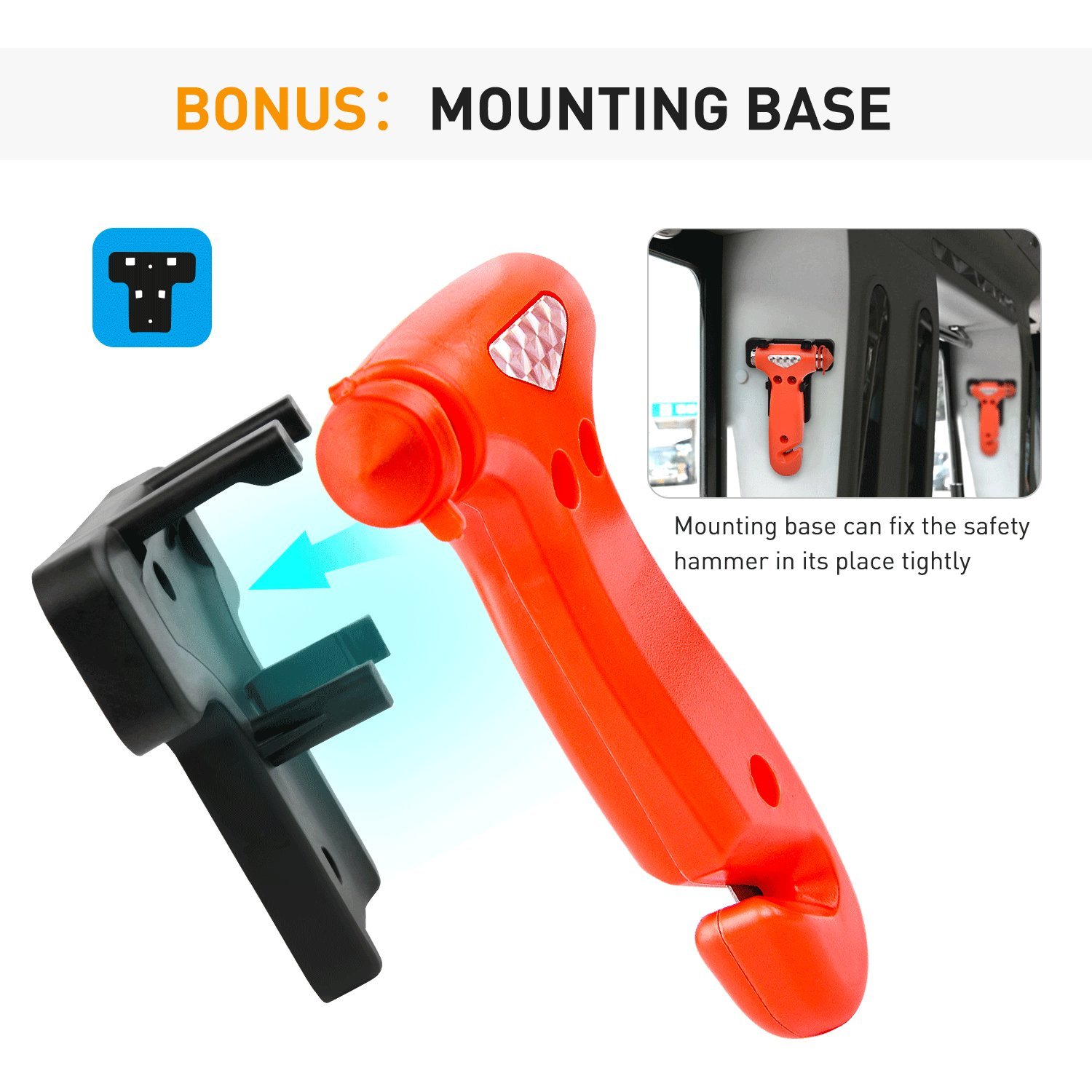 Discount Price Personal Alarms For Seniors -
 Multifunctional Emergency Hammer Seatbelt Cutter Window Breaker Led Car Safety Hammer  – Ariza