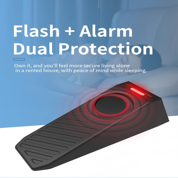 A Must-Have for Solo Living! High-Decibel Door Stop Alarm for Maximum Safety